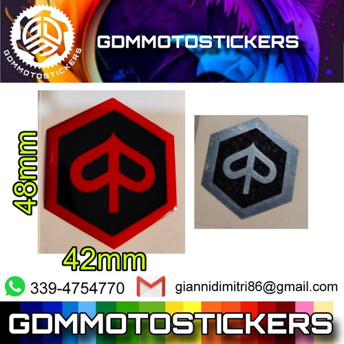 Adesivo logo piaggio 42x48mm - logo,